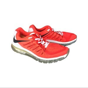 Nike | Air Max 2015 Running Neon Crimson Orange Mesh Sneakers US Size 14
